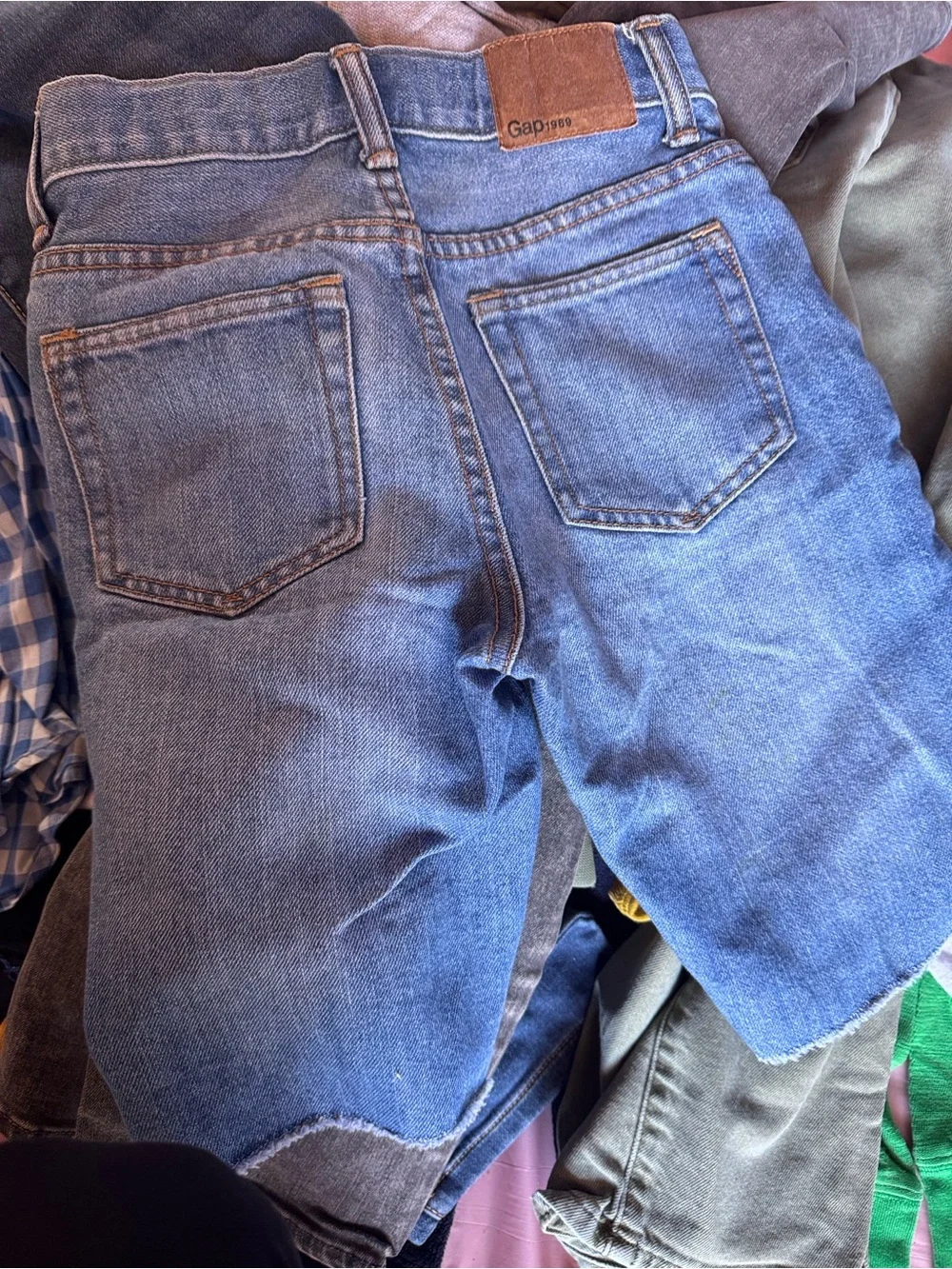 GAP Light Blue Relaxed Denim Shorts for boys
